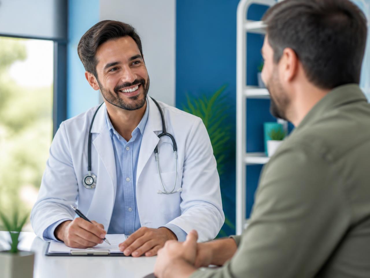 Médico da TotalClin em consulta com paciente em Belém